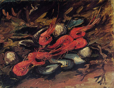 В.В. Ван Гог "Натюрморт с мидиями и креветками."