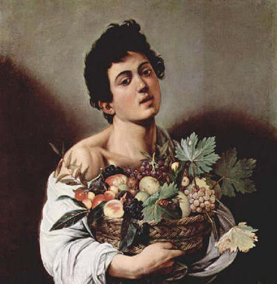 Michelangelo Merisi da Caravaggio "Юноша с корзиной фруктов. 1593-1594г.г."