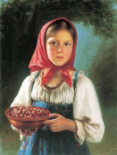 В.Т.Тимофеев "Девочка с ягодами."
