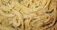 Спагетти с ореховым соусом.